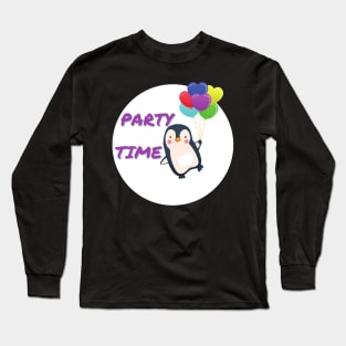 Party Penguin Long Sleeve T-Shirt